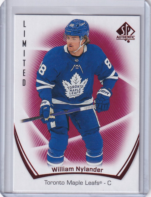 2021-22 SP AUTHENTIC LIMITED #33 WILLIAM NYLANDER TORONTO MAPLE LEAFS