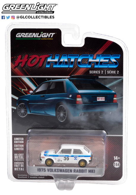 Greenlight 1:64 Hot Hatches Series 2 1975 Volkswagen Rabbit MK1