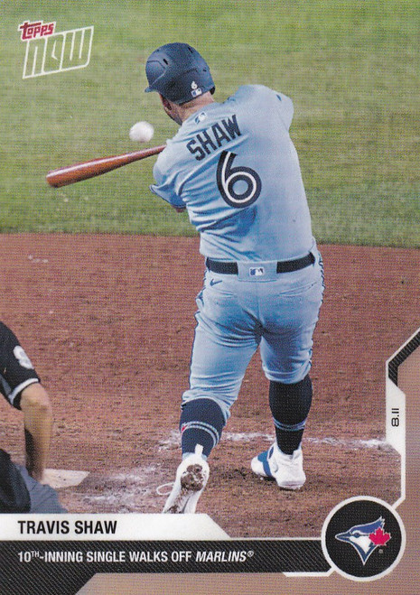 2020 TOPPS NOW #88 TRAVIS SHAW TORONTO BLUE JAYS