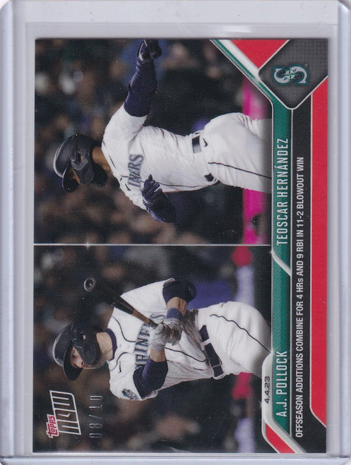 2023 TOPPS NOW PARALLEL #53 AJ POLLOCK SEATTLE MARINERS 8/10