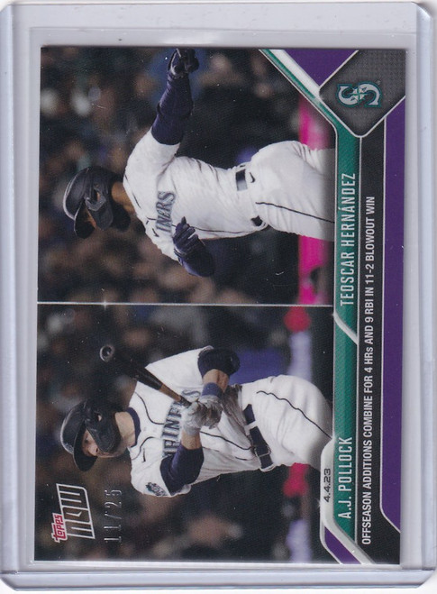 2023 TOPPS NOW PARALLEL #53 AJ POLLOCK SEATTLE MARINERS 11/25