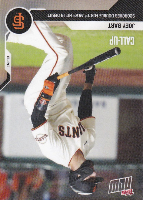 2020 TOPPS NOW #138 JOEY BART SAN FRANCISCO GIANTS