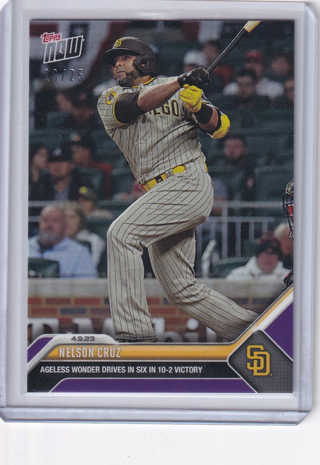 2023 TOPPS NOW PARALLEL #86 NELSON CRUZ SAN DIEGO PADRES 10/25