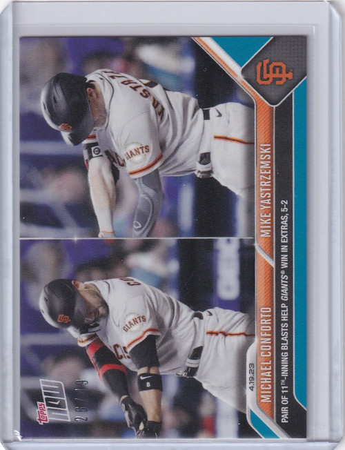 2023 TOPPS NOW PARALLEL #149 MICHAEL CONFORTO SAN FRANCISCO GIANTS 26/49