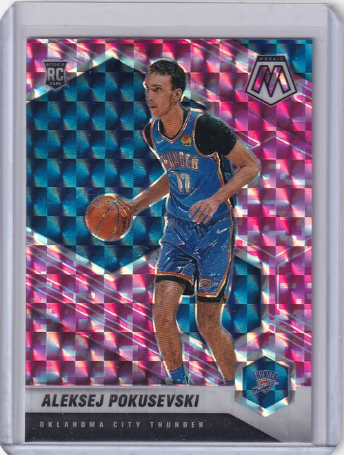 2020-21 Panini Mosaic Prizm #226 Aleksej Pokusevski Oklahoma City Thunder