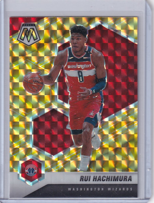 2020-21 Panini Mosaic Prizm #161 Rui Hachimura Washington Wizards