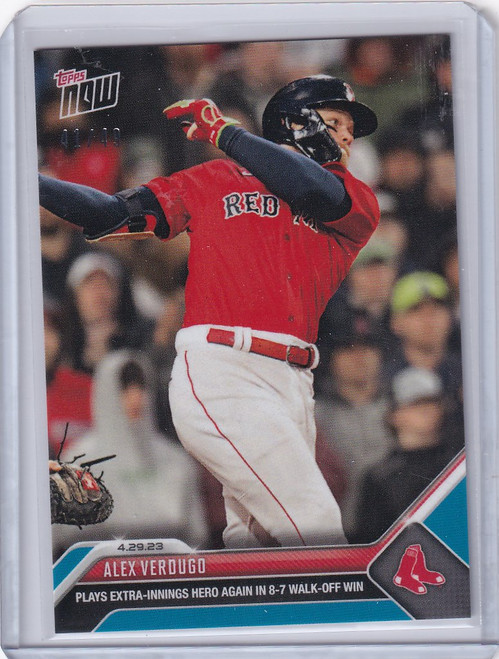 2023 TOPPS NOW PARALLEL #205 ALEX VERDUGO BOSTON RED SOX 41/49