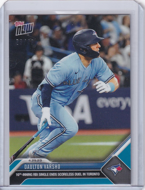 2023 TOPPS NOW PARALLEL #204 DAULTON VARSHO TORONTO BLUE JAYS 23/49