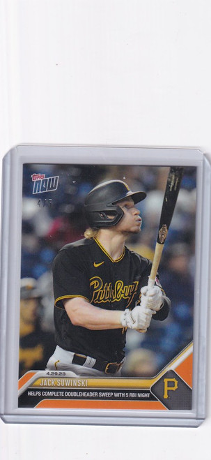 2023 TOPPS NOW PARALLEL #202 JACK SUWINSKI PITTSBURGH PIRATES 43/49 -  Sportsamerica Sports Cards