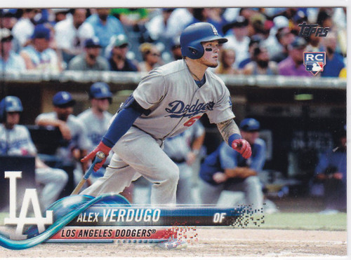 2018 Topps #281 Alex Verdugo RC Los Angeles Dodgers
