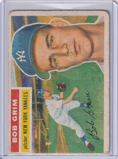 1956 Topps #52 Bob Grim New York Yankees