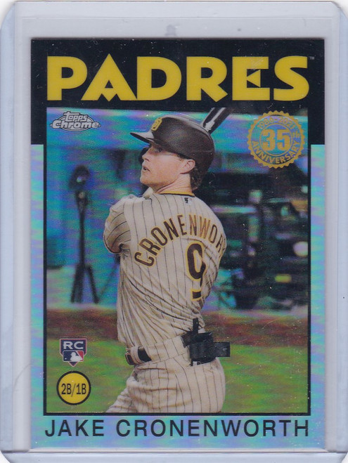 2021 Topps Chrome #86BC-18 Jake Cronenworth 1986 Rookie Refractor San Diego Padres