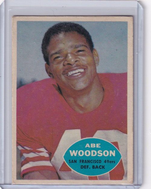 1960 Topps Football # 120 Abe Woodson - San Francisco 49ers