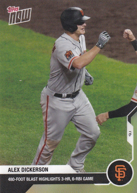 2020 TOPPS NOW #190 ALEX DICKERSON SAN FRANCISO GIANTS