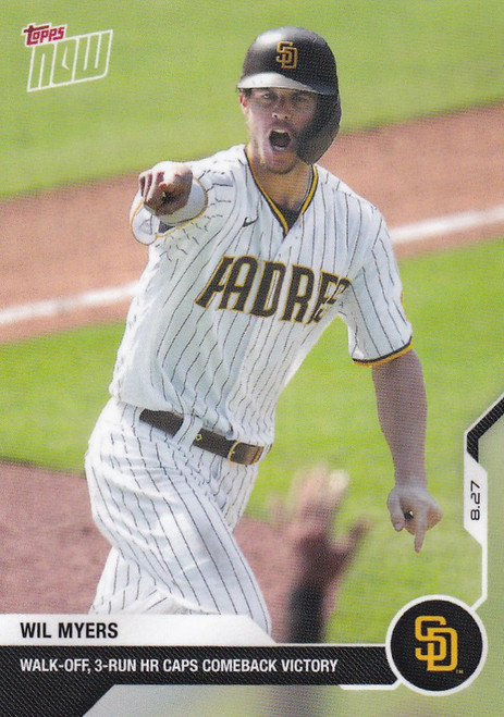 2020 TOPPS NOW #168 WIL MYERS SAN DIEGO PADRES