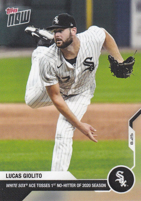 2020 TOPPS NOW #157 LUCAS GIOLITO CHICAGO WHITE SOX