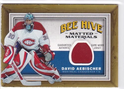 2006-07 Upper Deck #MM-AE David Aebischer Matted Materials Canadiens