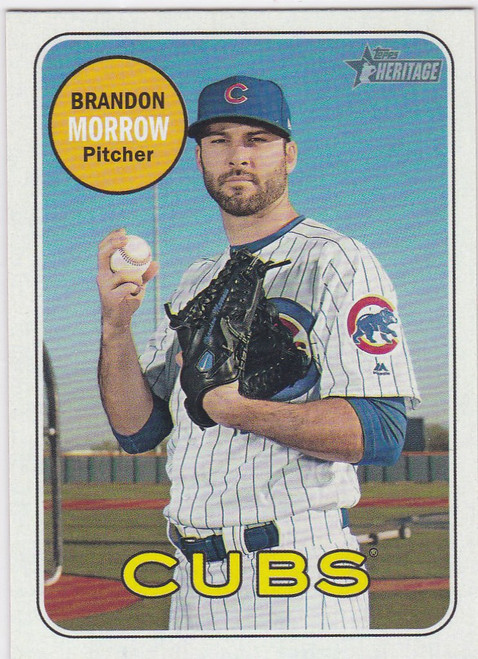 2018 Topps Heritage High Number Brandon Morrow #724 Chicago Cubs