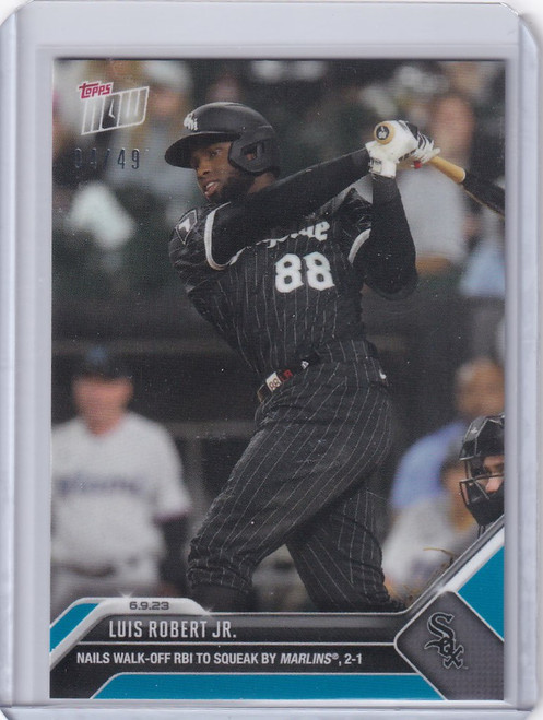 2023 TOPPS NOW PARALLEL #417 LUIS ROBERT JR CHICAGO WHITE SOX 4/49