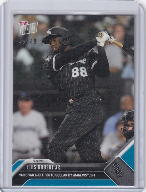 2023 TOPPS NOW PARALLEL #417 LUIS ROBERT JR CHICAGO WHITE SOX 45/49