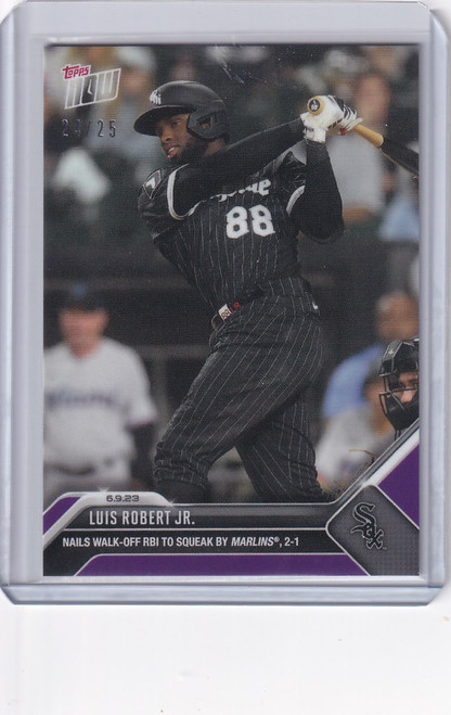 2023 TOPPS NOW PARALLEL #417 LUIS ROBERT JR CHICAGO WHITE SOX 24/25