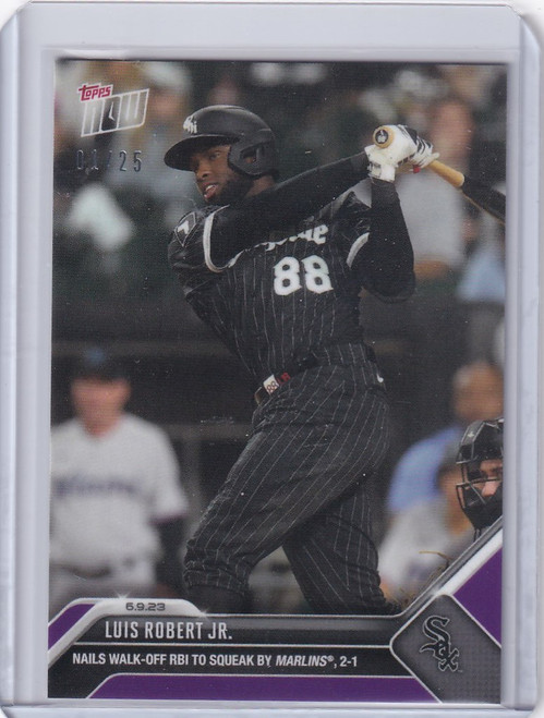 2023 TOPPS NOW PARALLEL #417 LUIS ROBERT JR CHICAGO WHITE SOX 1/25