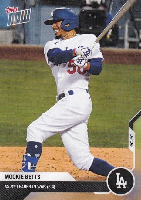 2020 TOPPS NOW #323 MOOKIE BETTS LOS ANGELES DODGERS