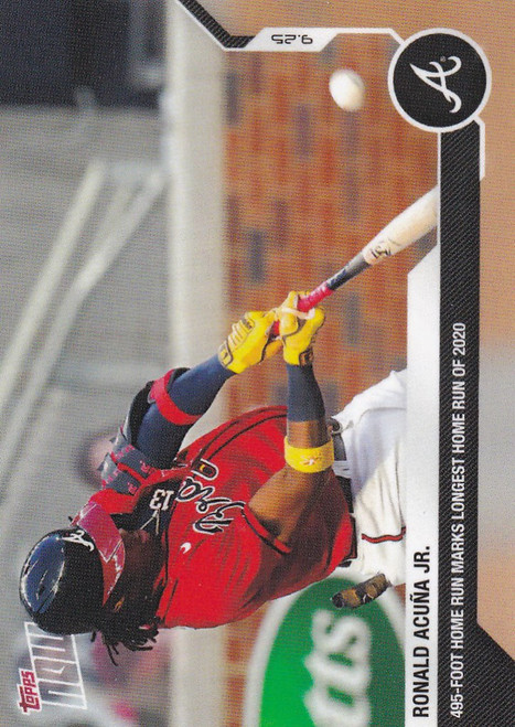 2020 TOPPS NOW #307 RONALD ACUNA JR ATLANTA BRAVES