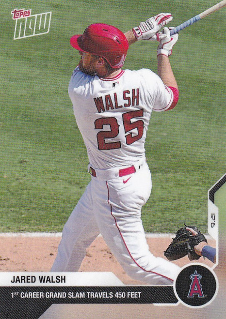 2020 TOPPS NOW #297 JARED WALSH LOS ANGELES ANGELS