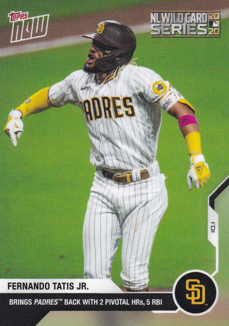 2020 TOPPS NOW #353 FERNANDO TATIS JR SAN DIEGO PADRES