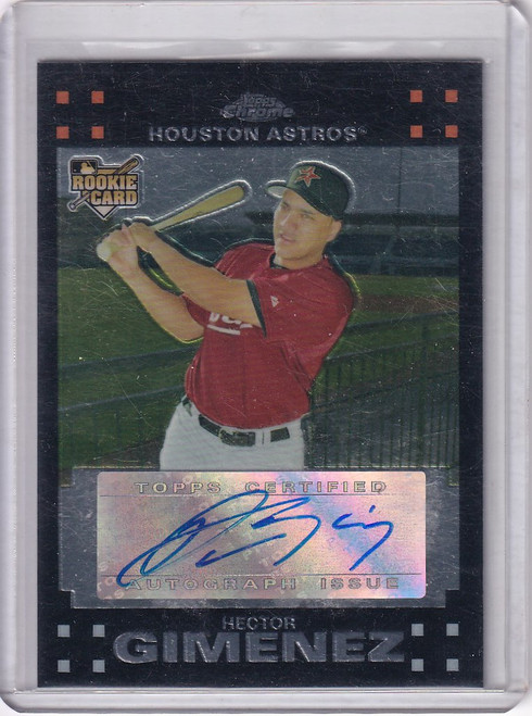 2007 Topps Auto #357 Hector Gimenez Houston Astros