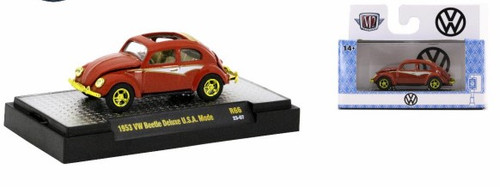 M2 Machines 1:64 Auto Trucks 1953 VW Beetle Deluxe USA Mode Release 66 CHASE