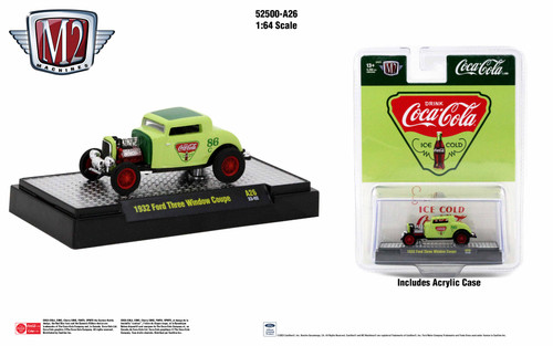 M2 Machines Coca-Cola Release A26 1932 Ford Three Window Coupe