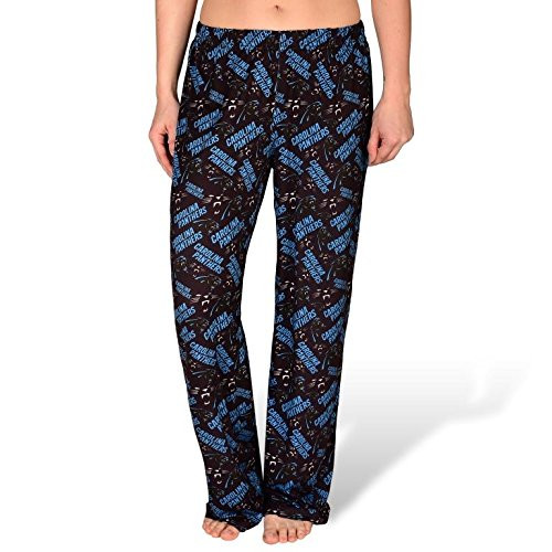 NFL Womens Repeat Polyester Print Lounge Pants Carolina Panthers