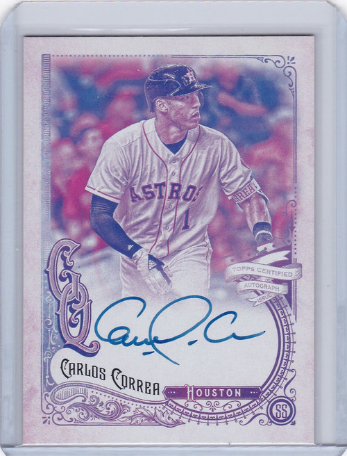 2017 Topps Gypsy Queen #GQA-CC Carlos Correa Auto Houston Astros