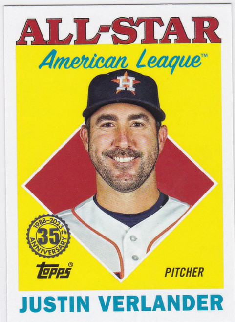 2023 Topps #BBAS-18 Justin Verlander insert Houston Astros