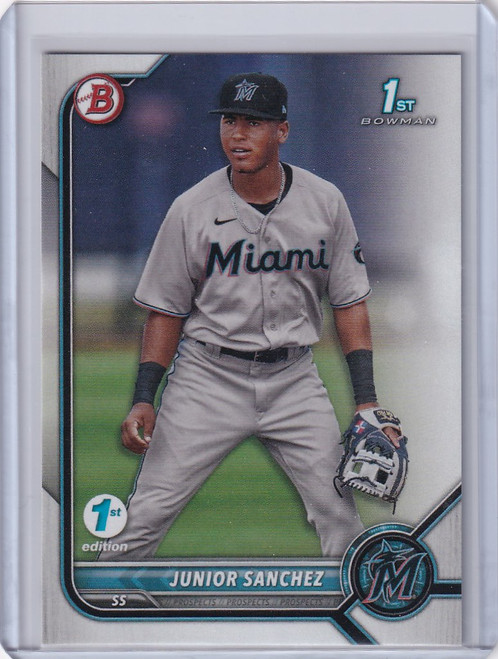 2022 Bowman 1st Edition #BPPF-111 Junior Sanchez Miami Marlins