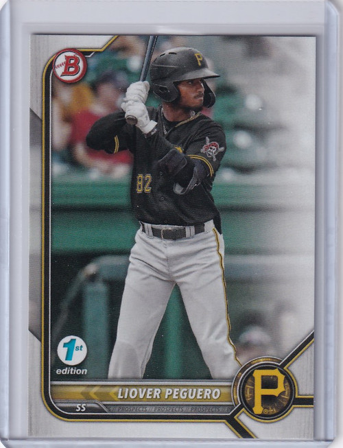 2022 Bowman 1st Edition #BPPF-34 Liover Peguero Pittsburgh Pirates