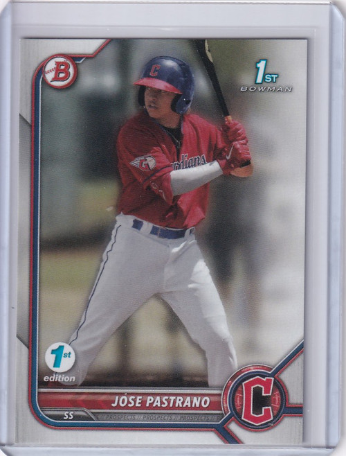 2022 Bowman 1st Edition #BPPF-21 Jose Pastrano Cleveland Guardians