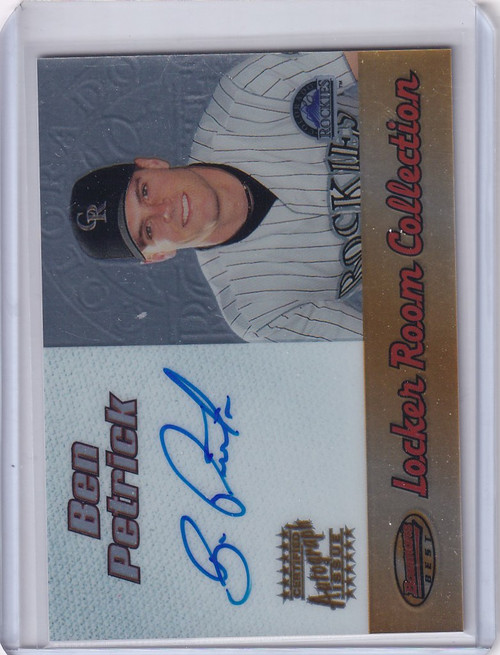 2000 Bowman's Best Auto #LRCA5 Ben Petrick Colorado Rockies