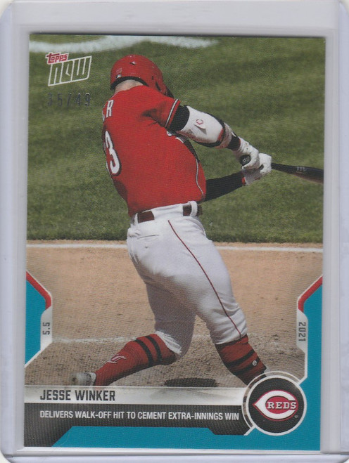 2021 Topps Now Parallel #174 JESSE WINKER CINCINATTI REDS 35/49