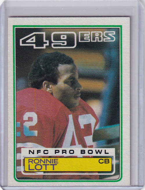 1983 Topps #168 Ronnie Lott San Francisco 49ers