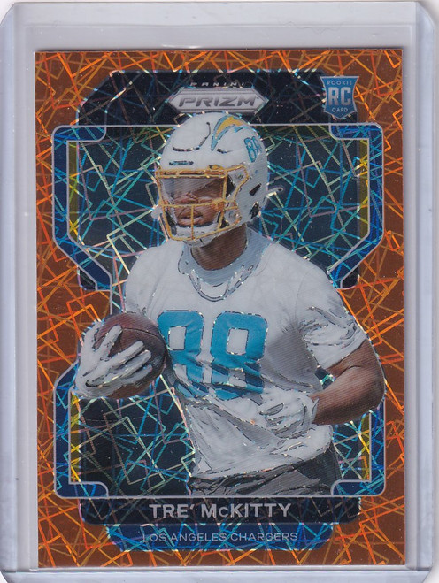 2021 Panini Prizm Orange #416 Tre' McKitty Los Angeles Chargers