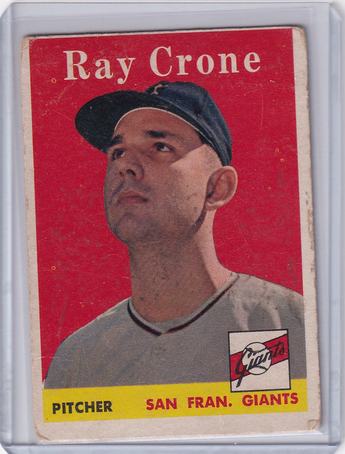 1958 Topps #272 Ray Crone - San Francisco Giants