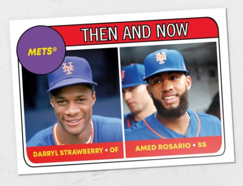 2018 Topps TBT '69 ROOKIE STARS DESIGN #69 AMED ROSARIO / DARRYL STRAWBERRY METS