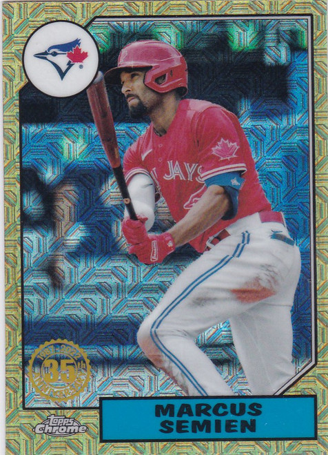 2022 Topps #T87c-70 Marcus Semien Mojo Card Toronto Blue Jays