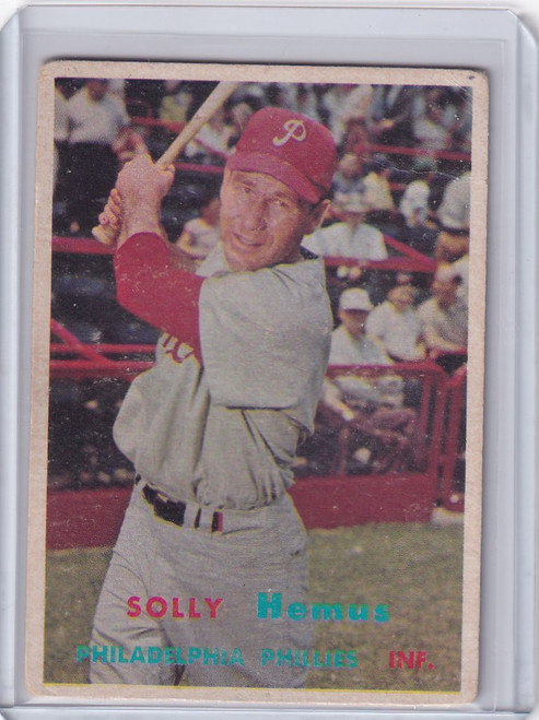 1957 Topps Baseball #231 Solly Hemus - Philadelphia Phillies