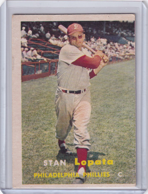 1957 Topps Baseball #119 Stan Lopata - Philadelphia Phillies