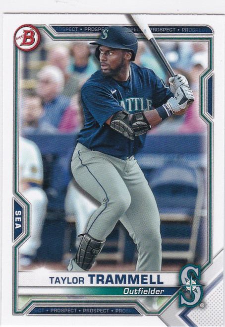 2021 Bowman Prospect #BP-132 Taylor Trammell Seattle Mariners