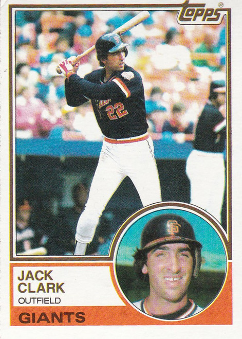 1983 Topps Jack Clark #210 -- Giants